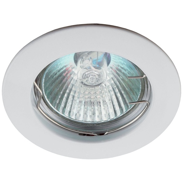 Светильник встраиваемый литой ЭРА простой MR16 12V/220V max 50W KL1 WH белый (5055398623800)