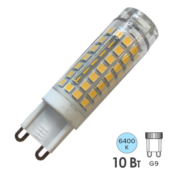 Лампа светодиодная капсула Foton FL-LED G9-SMD 10W 6400K 220V G9 700lm 20х71mm дневной свет