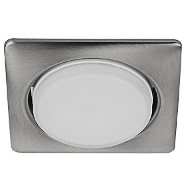 Светильник ЭРА KL71 SN/1 под лампу Gx53 квадратный сатин никель (5056396233749)