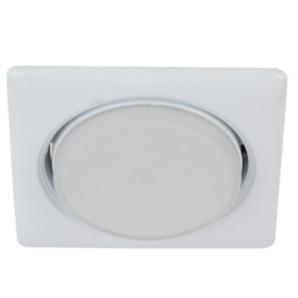 Светильник ЭРА KL71 WH/1 (к) под лампу Gx53 квадратный, белый