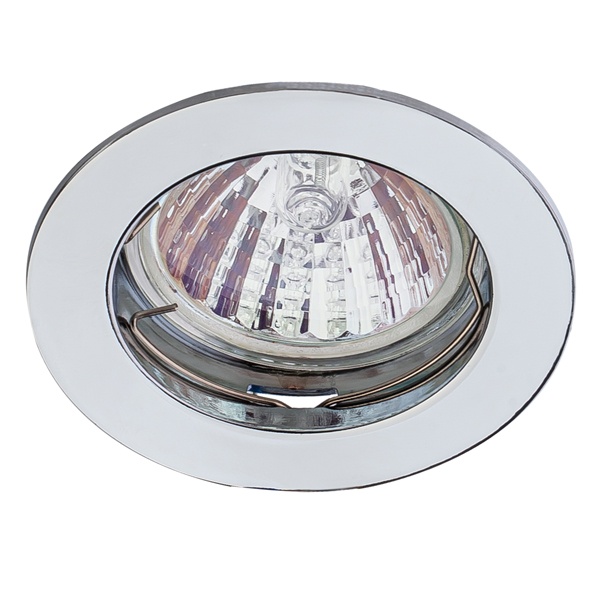 Светильник ЭРА литой простой MR16 12V 50W KL1 SN сатин никель (5055398634356)