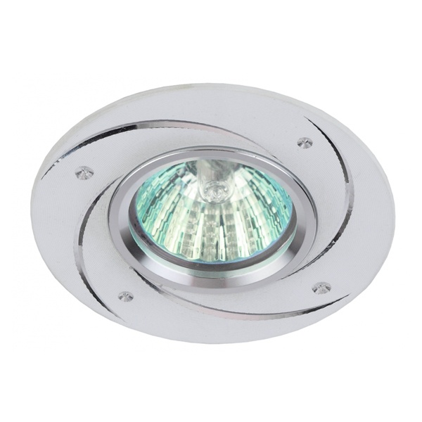 Светильник встраиваемый ЭРА KL43 WH/1 алюминиевый MR16 12V/220V 50W белый