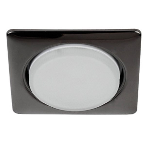 Светильник ЭРА KL71 BK/1 квадратный черный металл под лампу Gx53 (5056396233701)