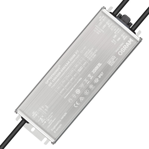 LED драйвер Osram OT 150/220…240/1A4 2DIM P7 75-150W 700-1400мА NFC IP67