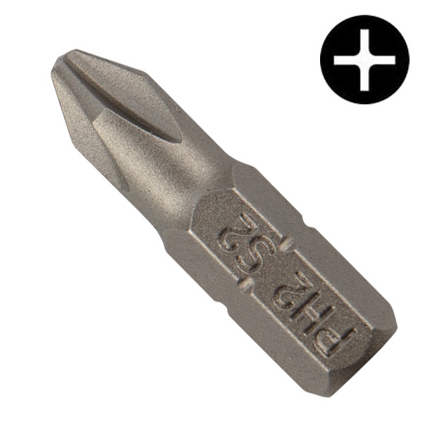 Бита Kranz PH2х25 мм для шуруповерта (упак. 25 шт)