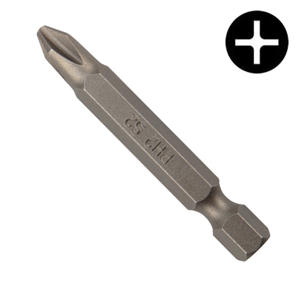 Бита Kranz PH 2x50 мм для шуруповерта сталь S2 5 шт. (лента)