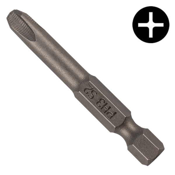 Бита Kranz PH3х50 мм для шуруповерта сталь S2 (упак. 10 шт.)