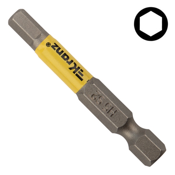 Бита Kranz шестигранная для шуруповерта HEX5х50 мм (2 шт./уп.)