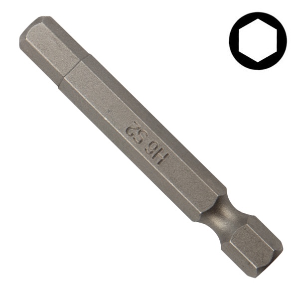 Бита Kranz шестигранная HEX-6х50 мм для шуруповерта (упак. 10 шт.)
