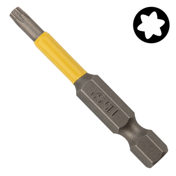 Бита Kranz для шуруповерта Torx T15х50 мм (2 шт./уп.)