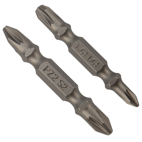 Мини-набор бит Kranz PZ2xPZ2, PZ1xPZ3-50 мм (2 шт./уп.)