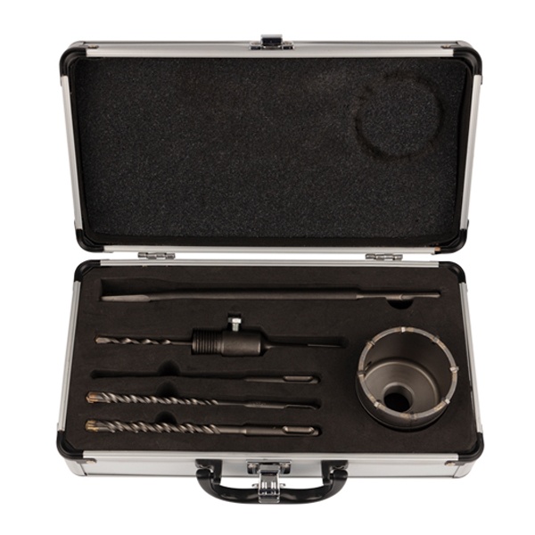 Набор для установки подрозетников Kranz SDS Plus, 5 предметов