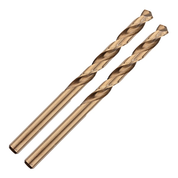 Сверло по металлу Kranz 3мм Кобальт (сталь HSS-Co 5% M35 P6M5K5) (2 шт. в блистере) DIN 338