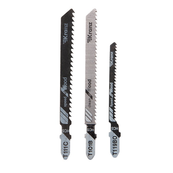 Набор полотен для электролобзика Kranz № 1 T101B/T111C/T119BO (3 шт./уп.)