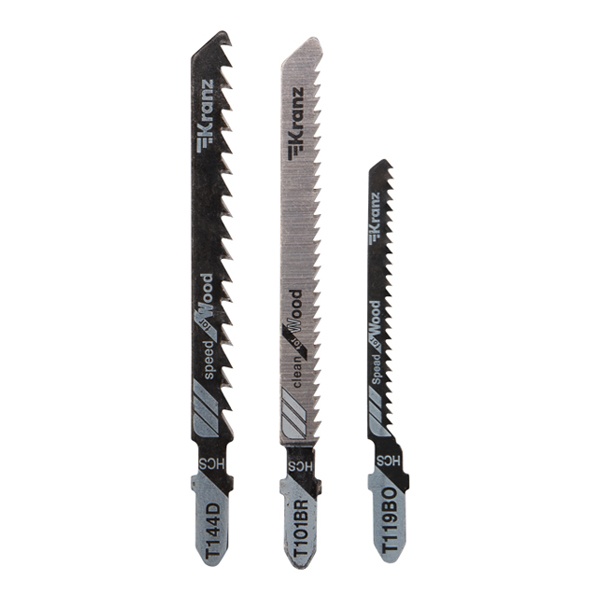 Набор полотен для электролобзика Kranz № 3 T144D/T101BR/T119BO (3 шт./уп.)