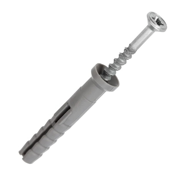 Дюбель-гвоздь Kranz 6х60 потайной бортик полипропилен [упаковка 200шт]