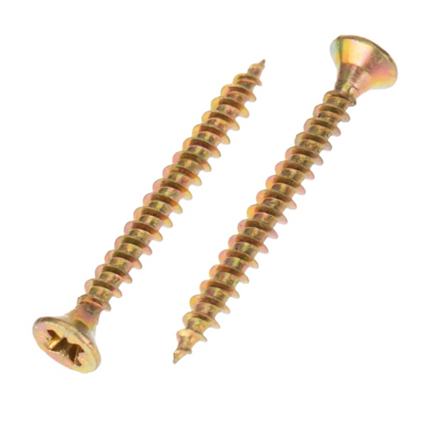 Саморез универсальный Kranz 3.5х35 желтый цинк короб [200 шт/уп]