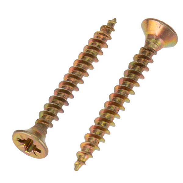 Саморез универсальный Kranz 4х30 желтый цинк короб [250 шт/уп]