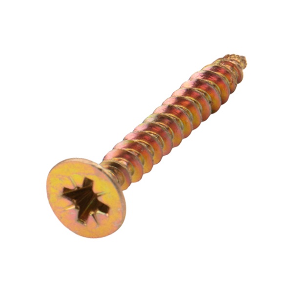 Саморез универсальный Kranz 5х40 желтый цинк короб [200 шт/уп]