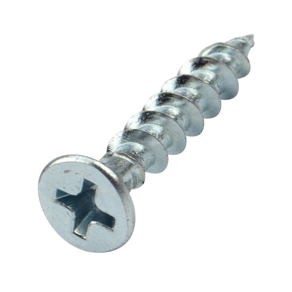 Саморез острый оконный Kranz 4.1х25 белый цинк короб [500 шт/уп]