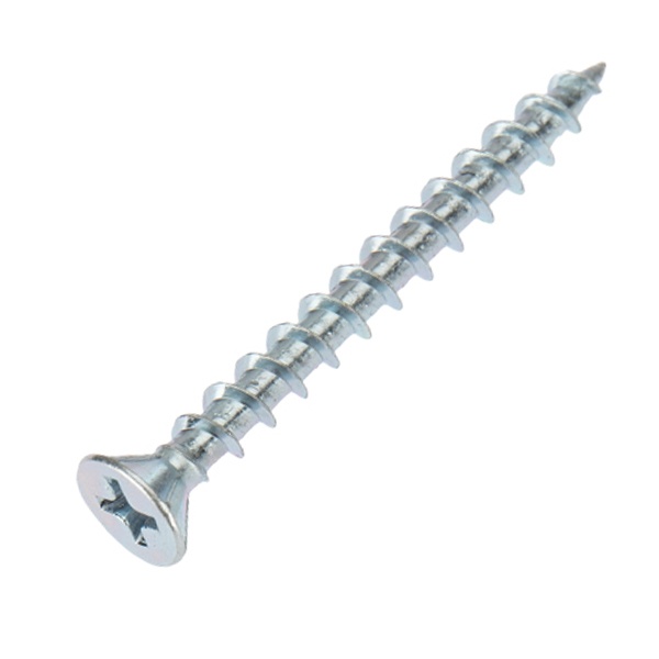 Саморез острый оконный Kranz 4.1х40 белый цинк короб [500 шт/уп]