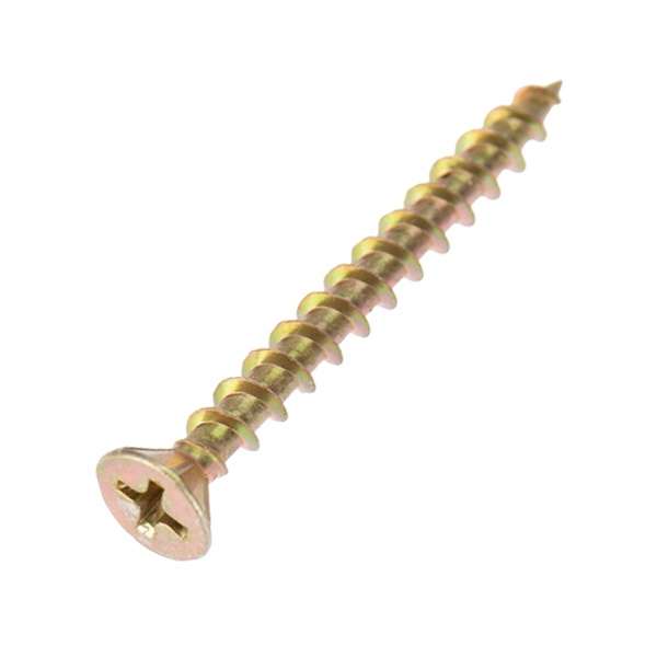 Саморез острый оконный Kranz 4.1х40 желтый цинк короб [500 шт/уп]