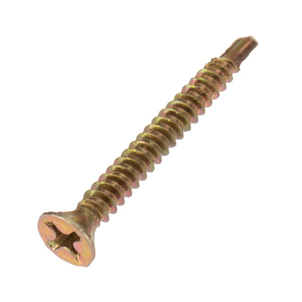 Саморез сверло оконный Kranz 3.9х35 желтый цинк короб [500 шт/уп]