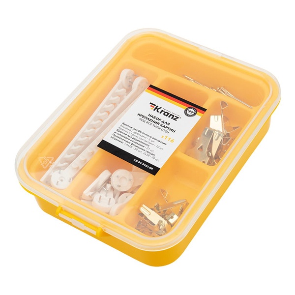 Набор картинного крепежа Kranz 116 шт.