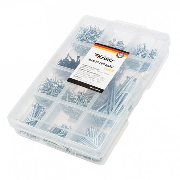 Набор гвоздей Kranz 1260 шт.