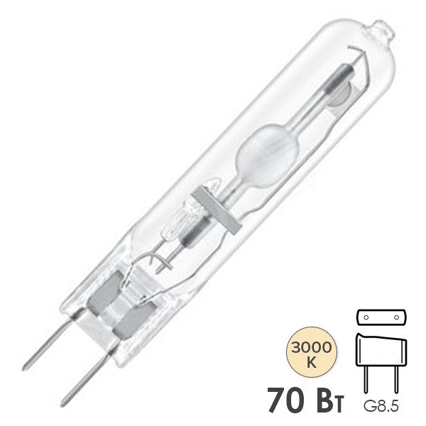 Лампа металлогалогенная Osram HCI TC 70/930 PBSHOP G8.5 6800lm d15x81mm (МГЛ)