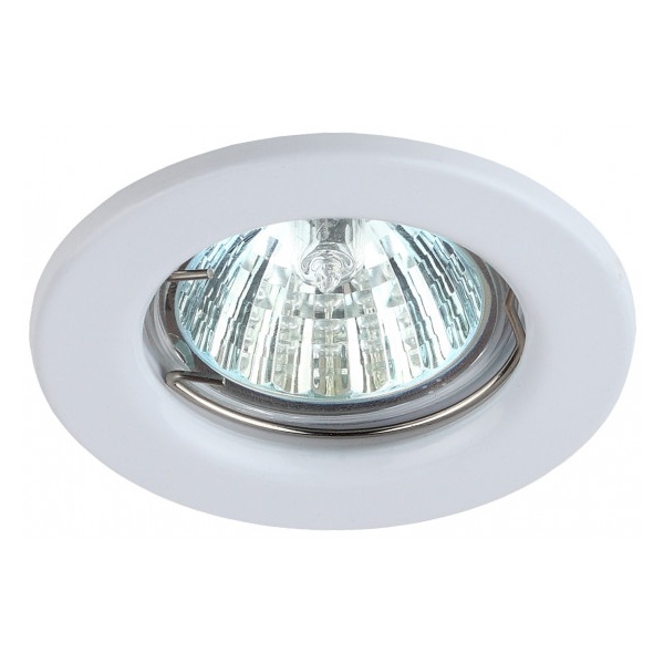 Светильник ЭРА штампованный ST1 WH MR16 12V/220V 50W белый (5055398625460)