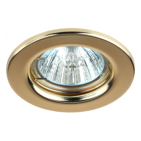 Светильник ЭРА штампованный ST1 GD MR16 12V/220V 50W золото (5055398625477)