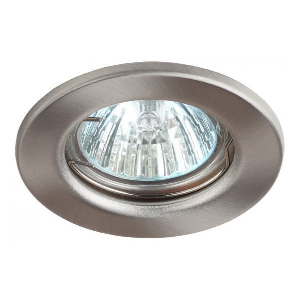 Светильник ЭРА штампованный ST1 SN MR16 12V/220V 50W сатин никель (5055398625491)