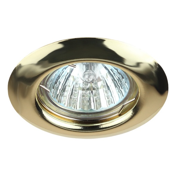 Светильник ЭРА штампованный ST3 GD MR16 12V/220V 50W золото (5055398625552)