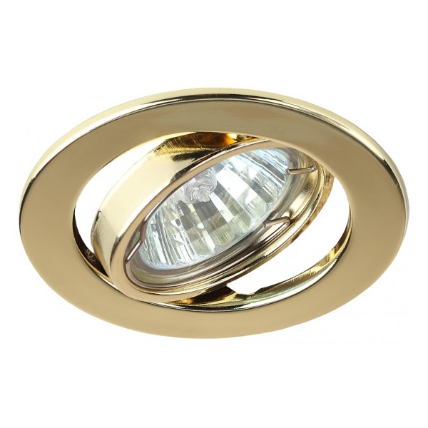 Светильник ЭРА штампованный поворотный ST2A GD MR16 12V/220V 50W золото (5055398625514)