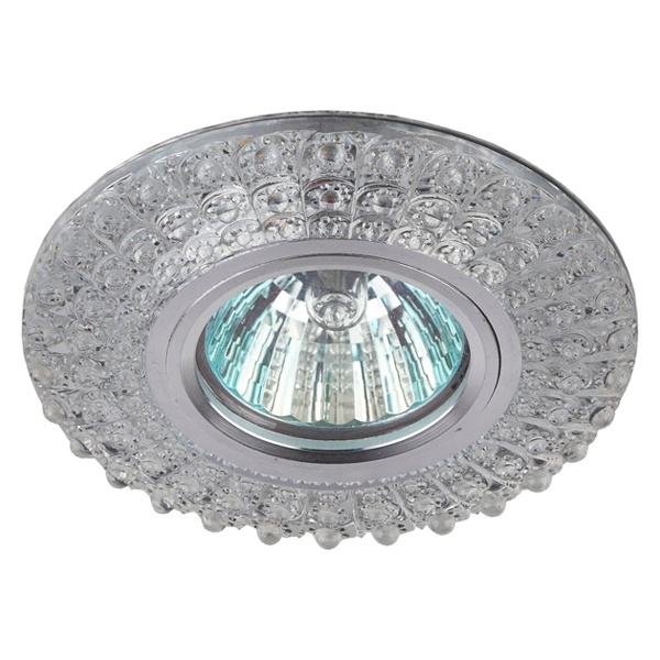 Светильник ЭРА DK LD3 SL/WH декор c белой LED подсветкой, прозрачный (5055398673409)