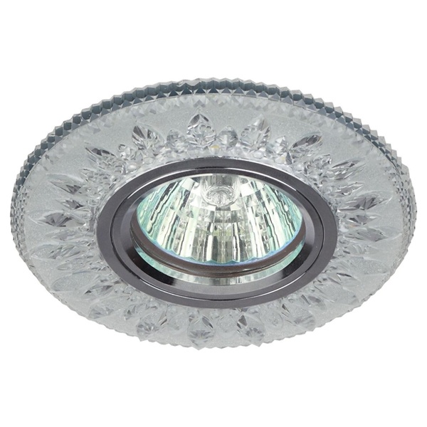 Светильник ЭРА декор со светодиодной подсветкой MR16, DK LD9 SL/WH прозрачный (5055945542028)