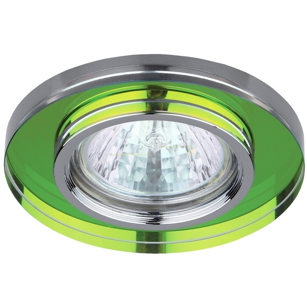 Светильник ЭРА декор стекло DK7 CH/MIX MR16 12V/220V 50W хром/мульти (5055398625033)