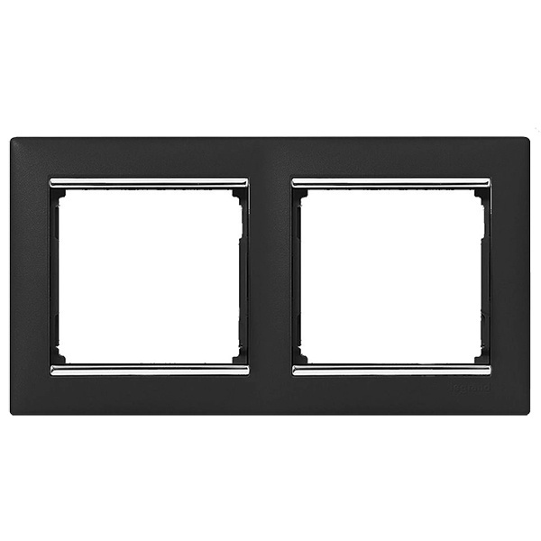 Рамка Legrand Valena 2 поста ноктюрн/серебряный штрих