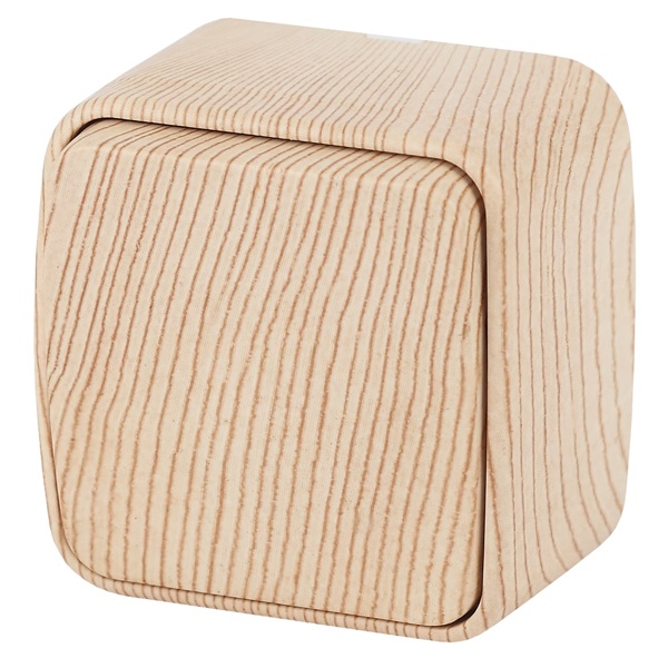 Накладной выключатель одноклавишный Intro 10А-250В IP20 Polo, сосна 3-101-11 (5056183753634)