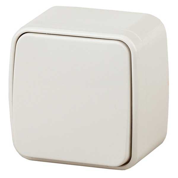 Накладной выключатель одноклавишны Intro 10А-250В IP20 Polo, слоновая кость 3-101-02 (5056183753610) (бежевый)