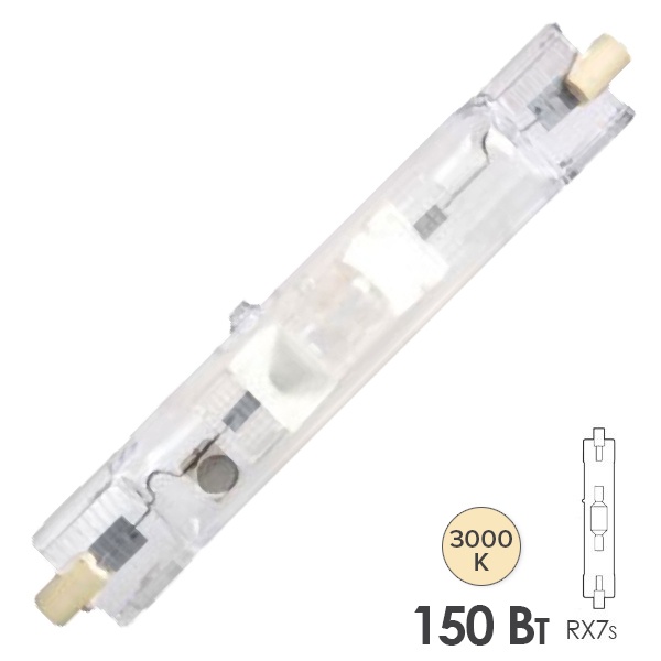 Лампа металлогалогенная Tungsram CMH 150W TD UVC 830 RX7s 14500lm d27x135mm (МГЛ)