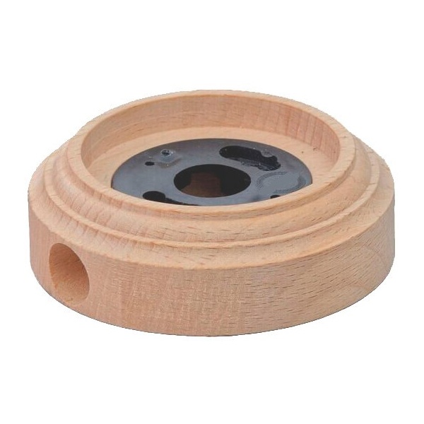 Рамка 1-местная Bironi для монтажа с декоративной трубой бук цвет Натурель