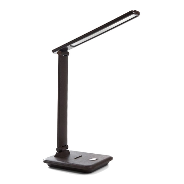 Светильник светодиодный настольный складной Feron DE1728 25W 3000-6000K 100-240V коричневый