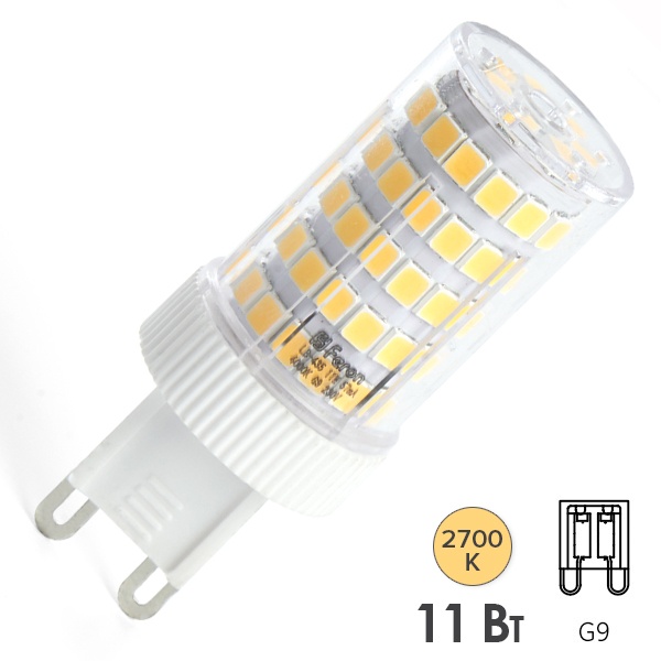 Лампа светодиодная капсула Feron LB-435 11W 2700K 230V G9 керамика теплый свет