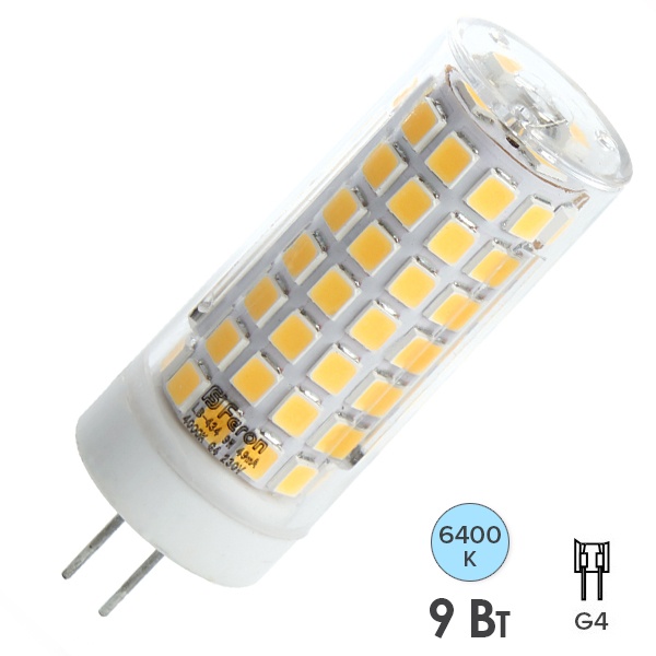 Лампа светодиодная Feron LB-434 9W 6400K 220V G4 дневной свет