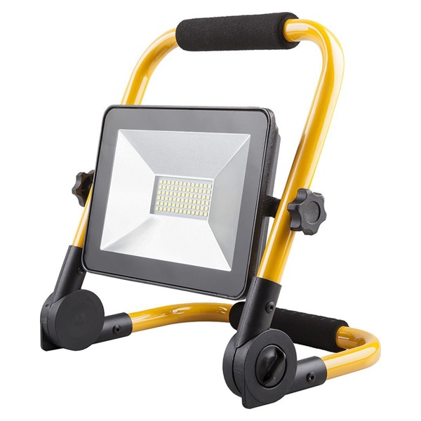 Прожектор светодиодный Feron LL-515 переносной 70W 6400K 6300Lm IP65, корпус алюминий, черный-желтый