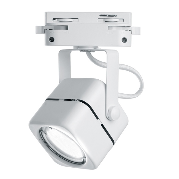 Светильник трековый Feron AL190 под лампу MR16 50W 230V GU10 однофазный белый