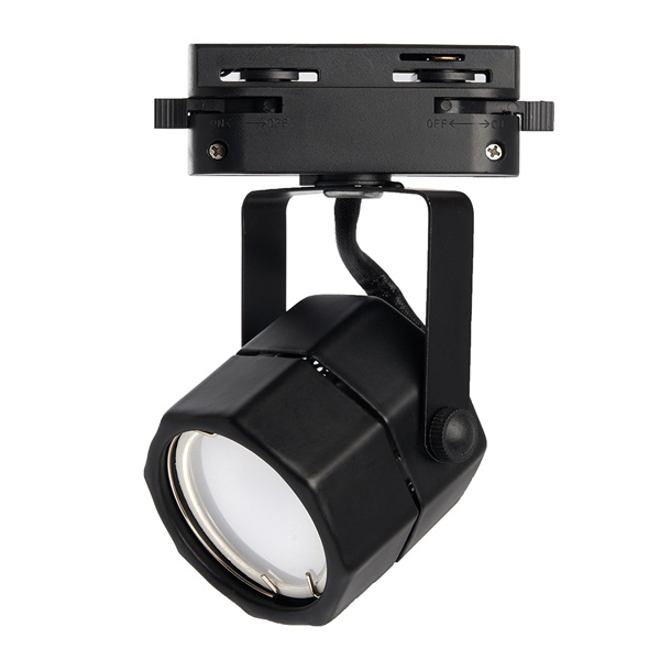 Светильник трековый Feron AL192 под лампу MR16 50W 230V GU10 однофазный черный