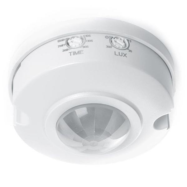 Датчик движения и освещенности Feron SEN3 1200W 6m 120гр(гориз.) 360гр(верт.) белый